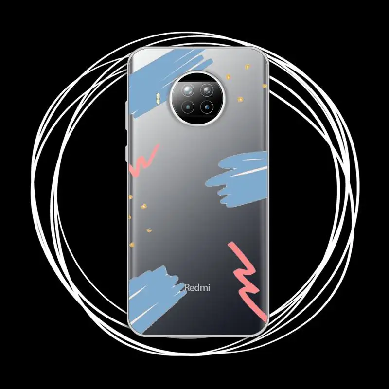 

Art Abstract Phone Case Transparent for xiaomi redmi note 8 9 9s 11 10t lite pro