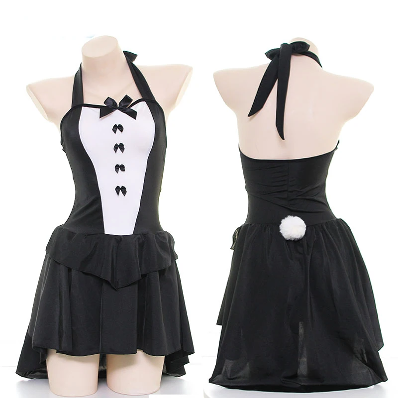 1 комплект креативная ночная рубашка с бантом в виде кроличьего хвоста костюм для