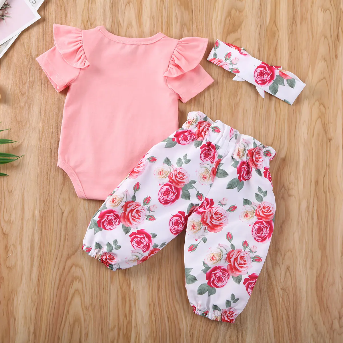 2020 Детская летняя одежда для маленьких девочек Однотонные эластичные брюки с