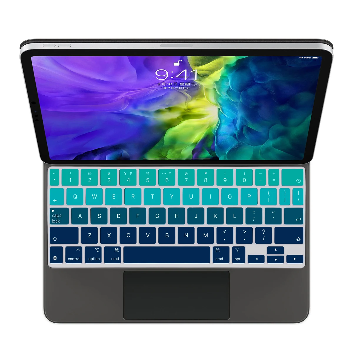 Для iPad Pro 12 9 11 чехол для клавиатуры Magic 10 5 Air 4 3 7 8 2020 Смарт-Чехол Folio черная