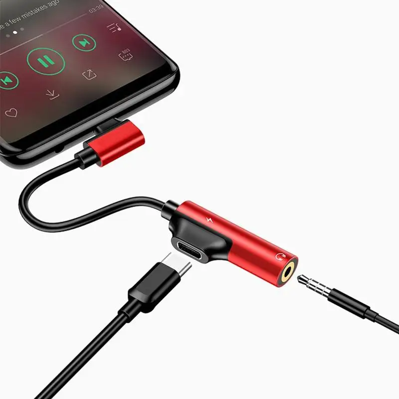 Удлинительный кабель для наушников 2 в 1 usb type C до 3,5 мм Jack адаптер для Xiaomi huawei samsung type-C OTG USB-C USBC сплиттеры