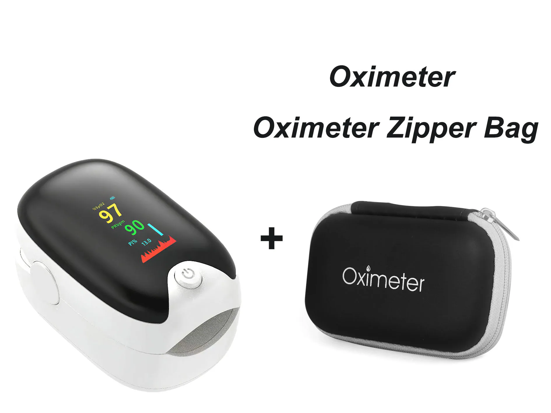 

oximetro fingertip oximeter accurate measurement of oxygen pulse oximeter finger clip type measuring instrument storage bag