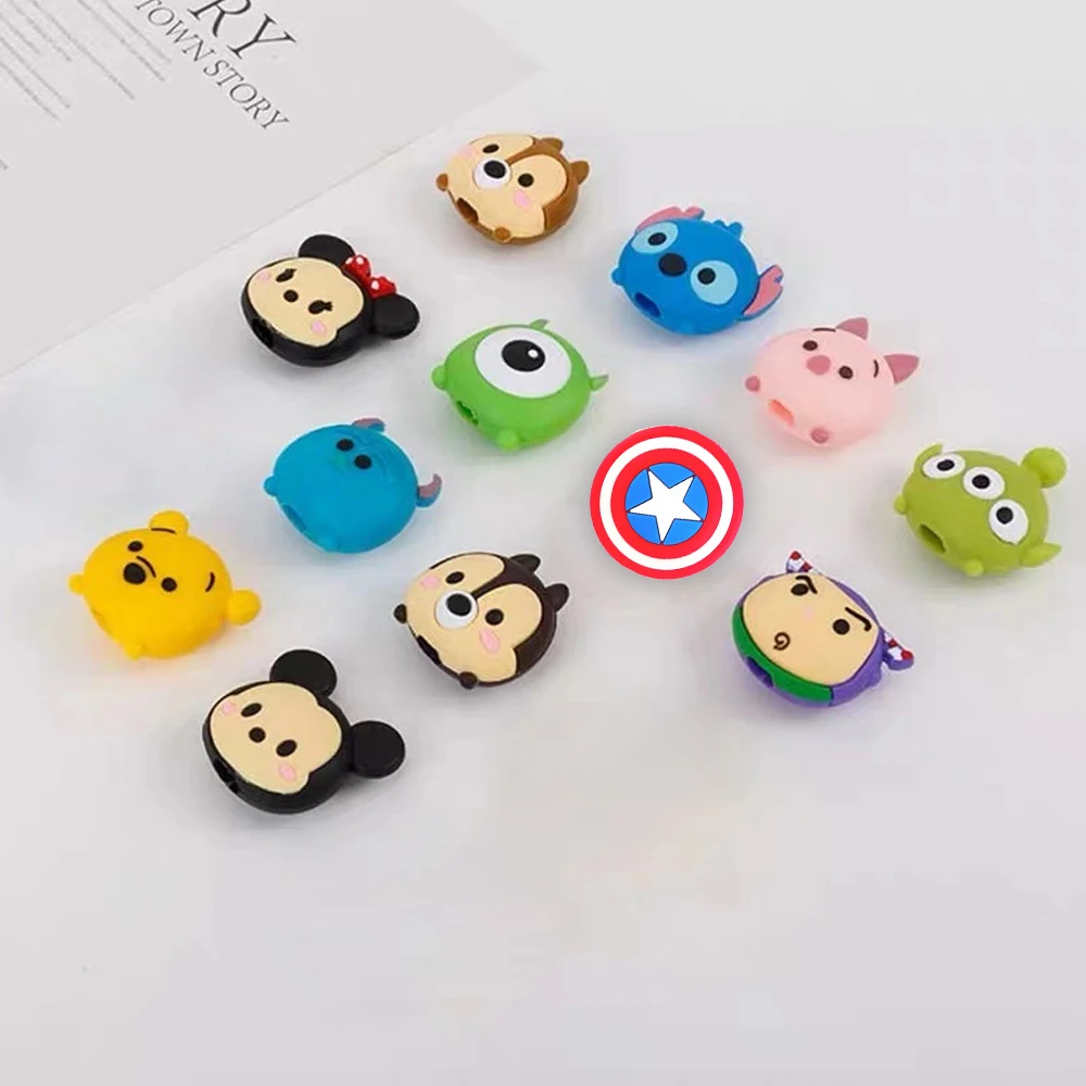 cute cartoon cable winder protector cable wire organizer saver holder data cable phone cord protector accessories for iphone free global shipping