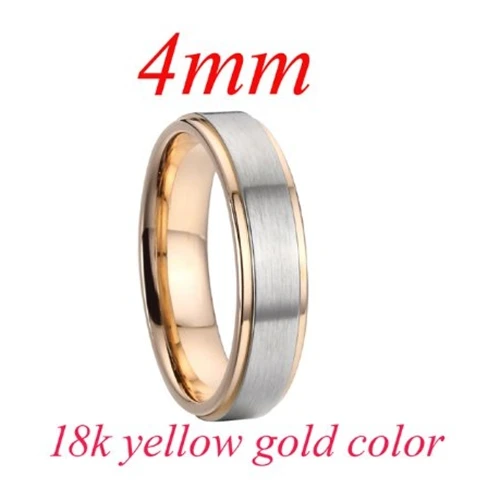 4mm PV1818 Love Alliance, Классические свадебные кольца, набор для пар, мужчин и женщин, подарок, титановые Ювелирные изделия из нержавеющей стали - Цвет основного камня: 4mm PV1818