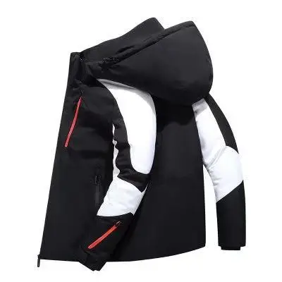 2021 new fashon  Thick Down Jacket Winter Warm Waterproof Warm Hoods Windbreaker Thick Puffer Jacket Man