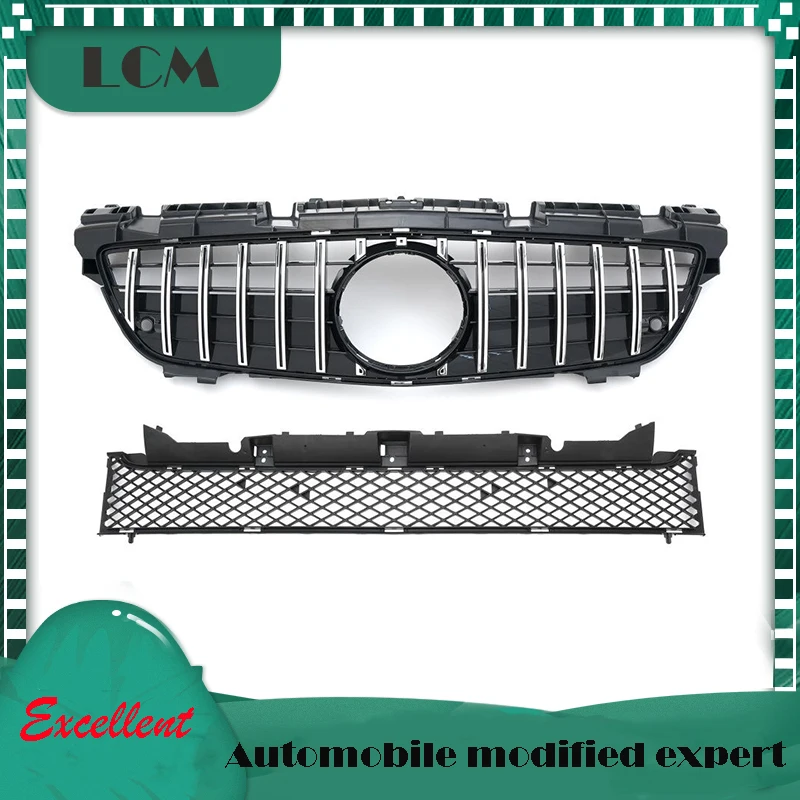GT Style передний бампер гоночная решетка Верхняя и нижняя 2 шт. для Mercedes-Benz SLK-class SLK 250