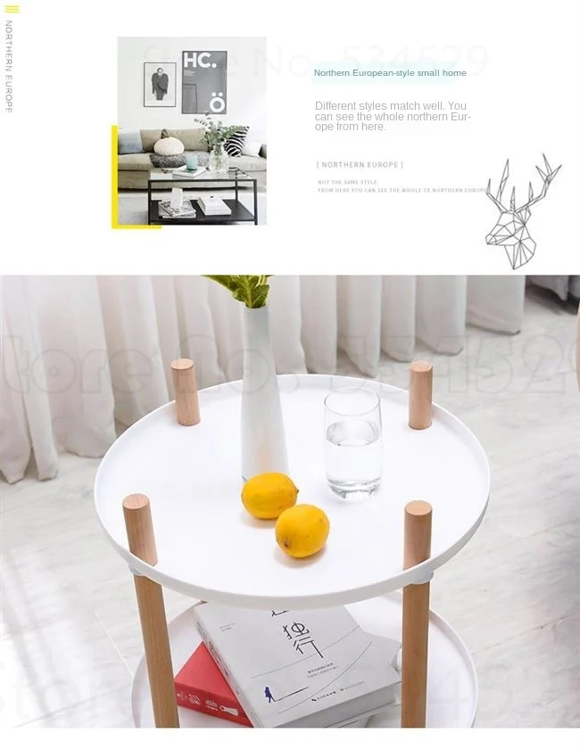 N2B Living room storage mobile coffee table Nordic side simple sofa cabinet corner multifunctional dining car |