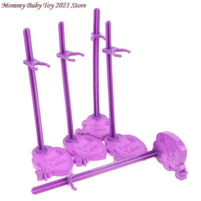 

5 шт./лот Подставка для куклы на талию, демонстрационная подставка, модель фиолетового цвета, поддержка игрушек, модель, аксессуары