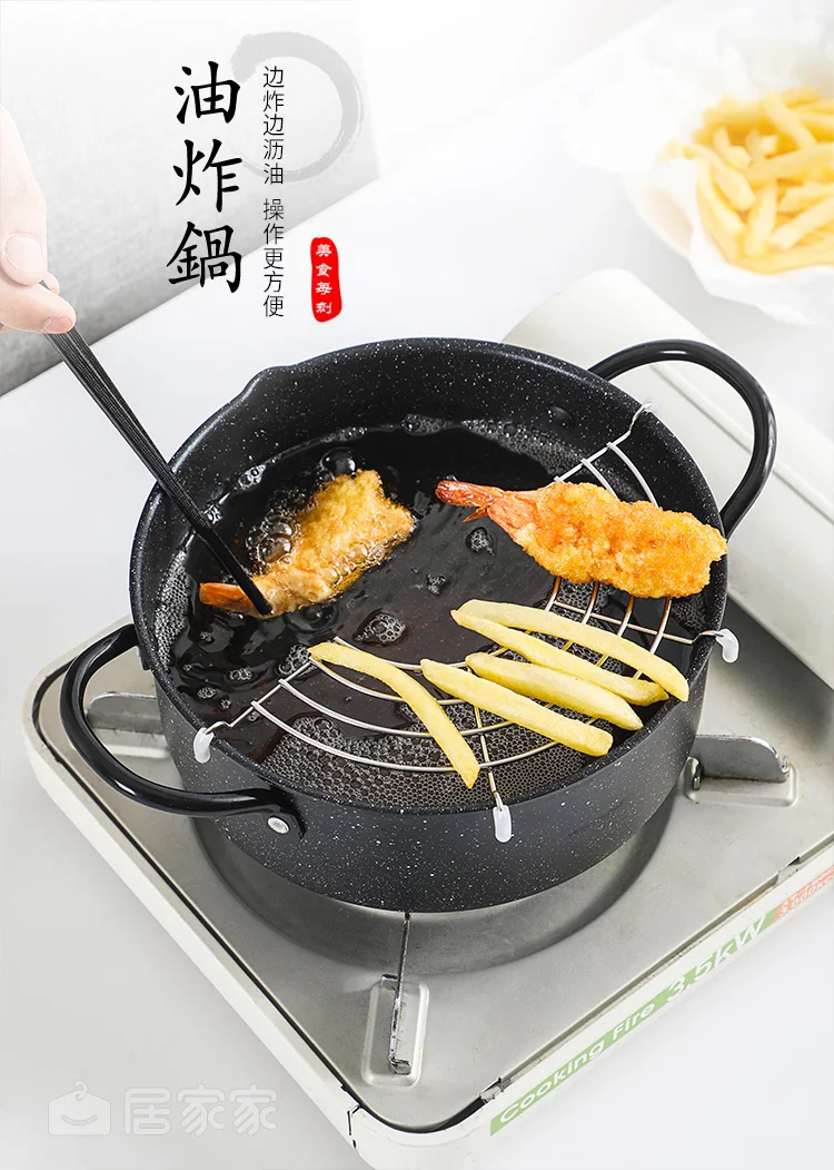 

Cast Iron Non Stick Frying Pan Kitchen Cooking Camping Cookware Simple Friendly Products Wok Pan Sartenes Home Decoration EC50PD