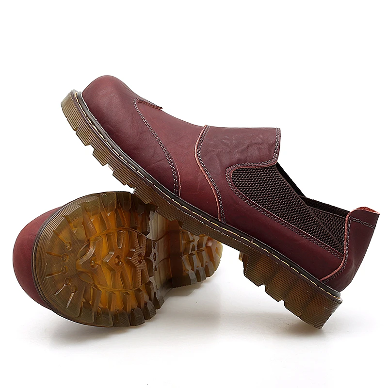 Новинка удобная мужская повседневная обувь лоферы Качественная из натуральной