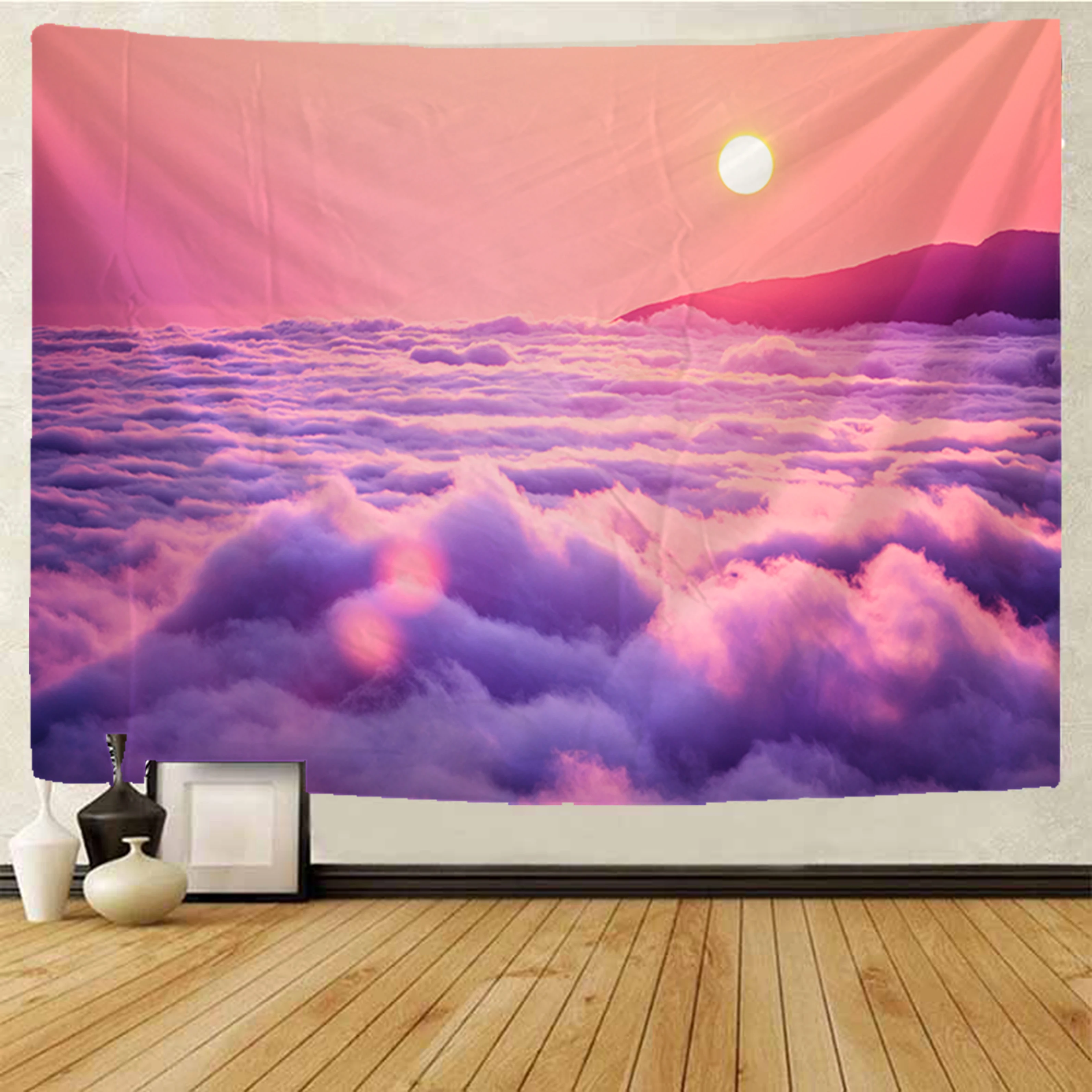 Psychedelic сцена пляжный коврик пляжное полотенце Гобелен Мандала настенный гобелен