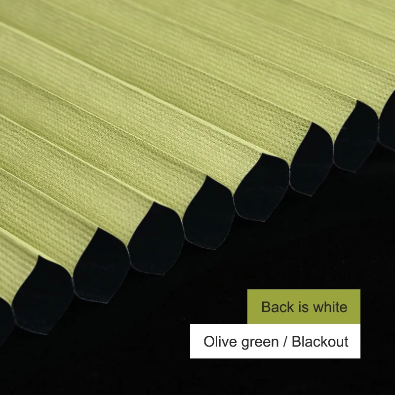 Blackout Olive green Верх-вниз, низ-вверх, легко фиксируется, беспроводная, глухая, с боковым замком, сотовая занавеска, сотовые жалюзи, Индивидуальный размер - Цвет: Blackout Olive green