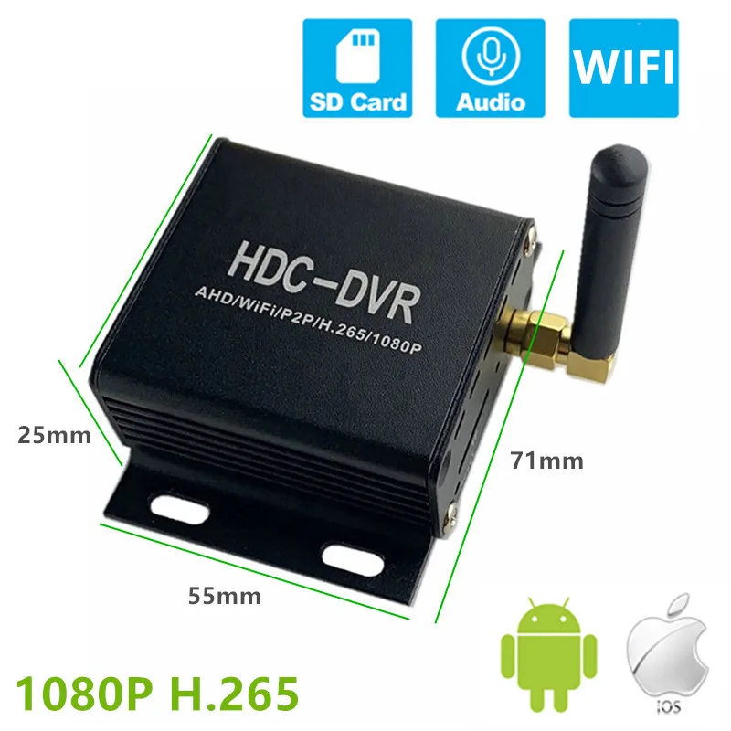 Мини видеорегистратор HQCAM 1080P Wi Fi 1 канал поддержка SD карты 256 ГБ|Видеорегистратор