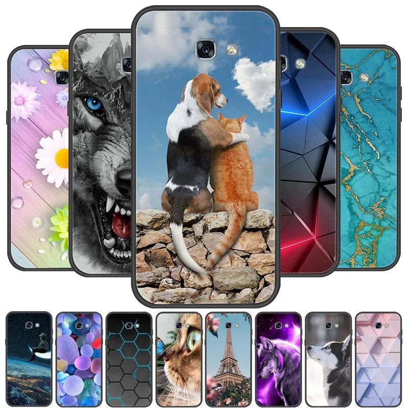 

For Samsung Galaxy A3 A5 A7 2017 Case Silicon Back Cover Phone Case for Samsung A7 A5 A3 2017 Cases A720 A520 Soft bumper coque