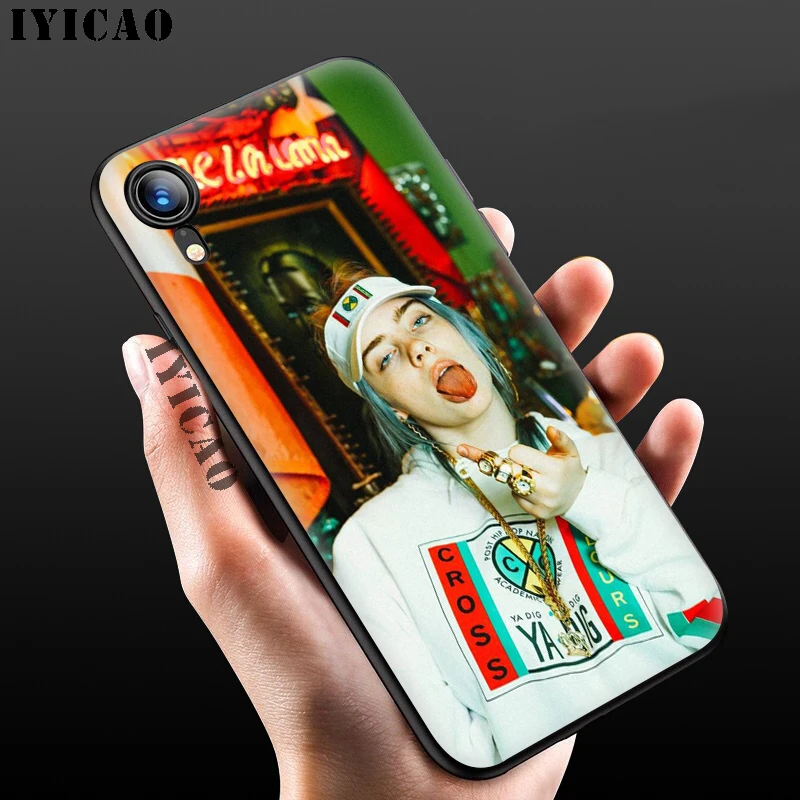 IYICAO Bilie Eilish Khalid прекрасный мягкий черный силиконовый чехол для iPhone 11 Pro Xr Xs Max X или 10 8 7 6 6S Plus 5 5S SE - Цвет: 2