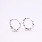 Новое поступление, женские серьги из чистого 18-каратного белого золота, серьги-кольца на удачу со звездами, 0,8-0,9 г, 12 мм Вт, лучший подарок