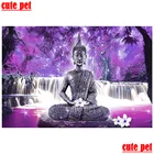 Большая алмазная живопись статуя Будды, иконы, обои, вышивка крестиком, мозаика сделай сам, 5d полноразмерная живопись, домашний декор для стен