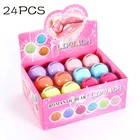 24 шт.лот, романтический бальзам для губ с медвежонком, фруктовый аромат, детский влажный бальзам для губ, милый бальзам для губ, натуральный растительный питательный увлажняющий крем