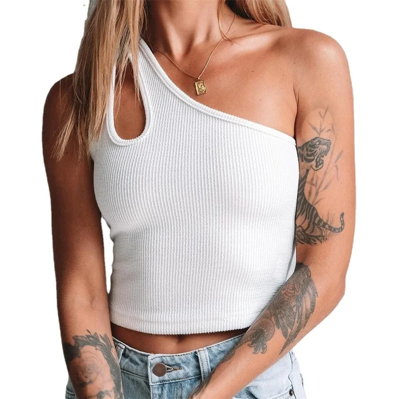 

Womens Summer Sleeveless T-Shirt Tops Holiday Casual Skinny Slim Fit Blouse UK