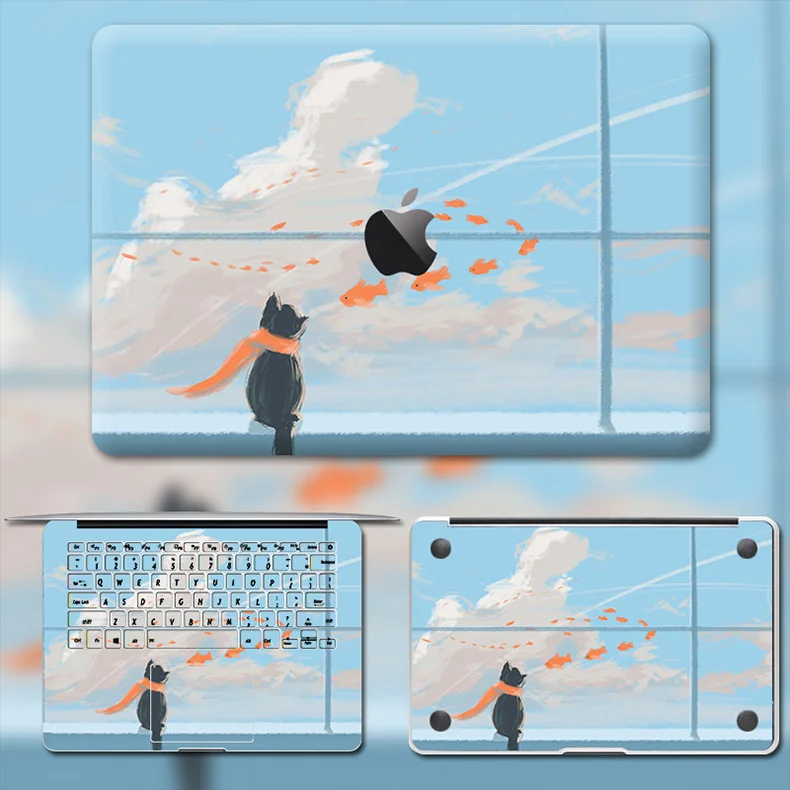 Прекрасный милый ноутбук наклейка для Macbook Pro Air 11 13 15 retina полный корпус кожи протектор милый стикер kawaii протектор кожи