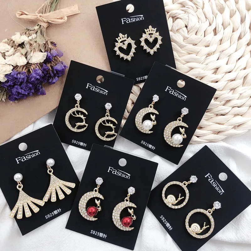 

New Long Crystal Dangle Earrings for Women Wedding Drop Earing Fashion Jewelry Gifts