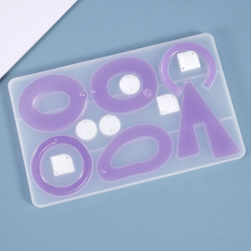 

Crystal Epoxy Resin Mold Earring Ear Pendant Casting Silicone Mould DIY Crafts Jewelry Making Tool