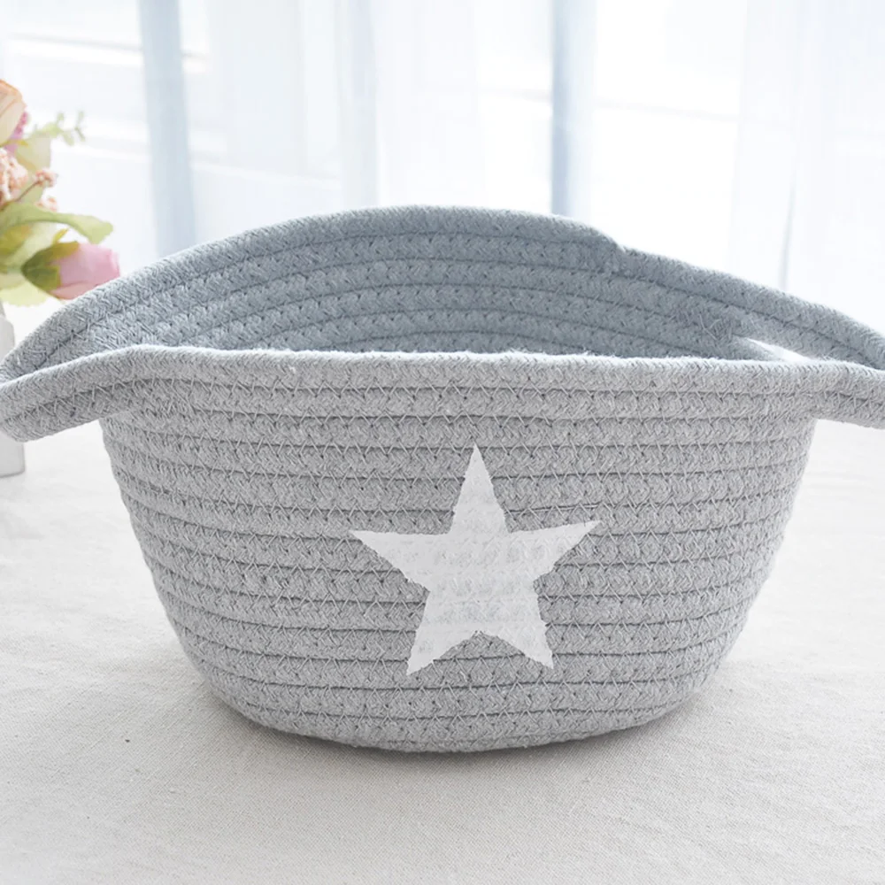 Новые нордические льняные корзины для хранения складной органайзер детской