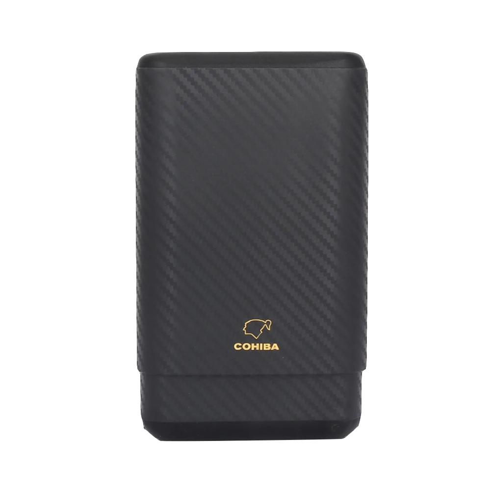 COHIBA Портативный чехол для сигар из углеродного волокна дорожная коробка