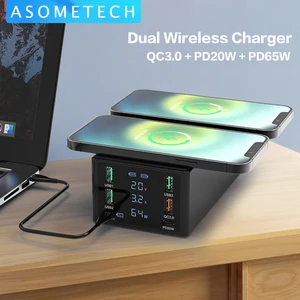 150w usb charger hub charging station wireless charger for iphone 12 11 samsung xiaomi usb c pd charger for macbook pro air ipad free global shipping