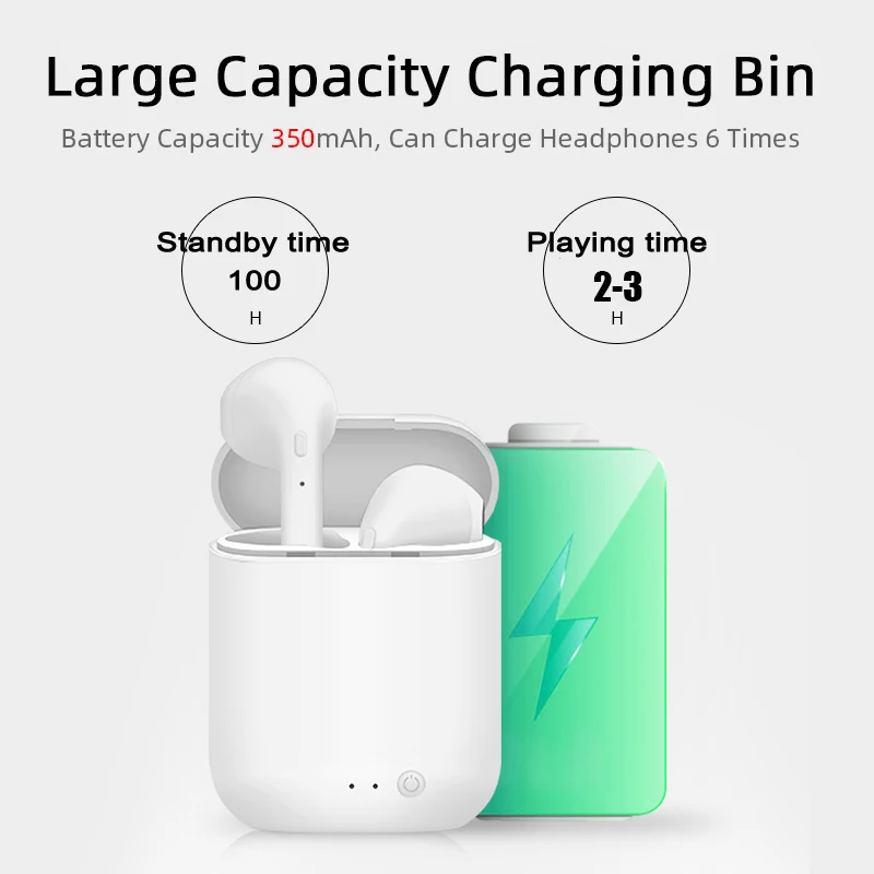 Беспроводные наушники Disney TWS i7 Mini 2 Bluetooth 5 0 матовые наушники-вкладыши Macaron