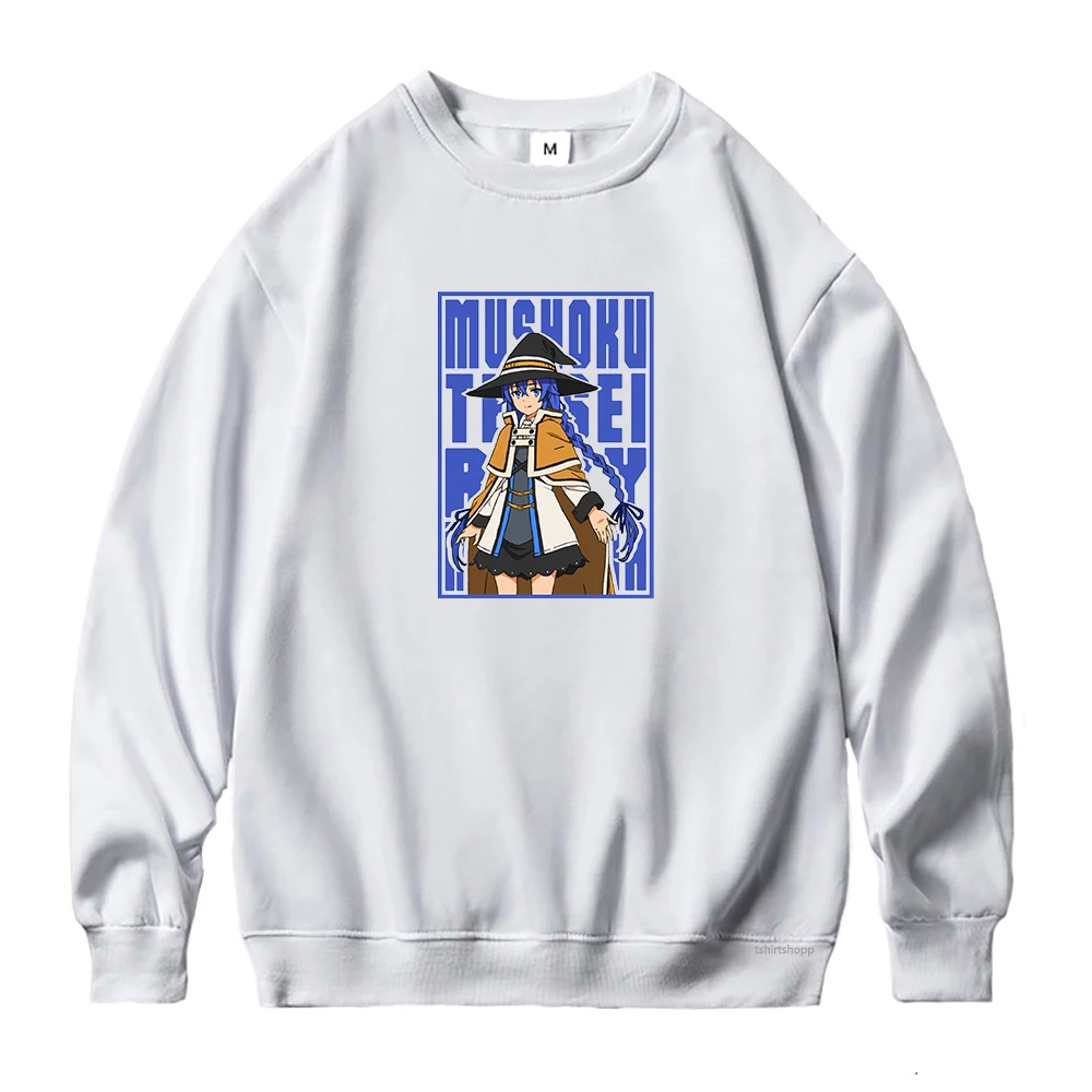 

Mushoku Tensei Hoodie Women Anime Casual Rudeus Hoodies Woman Manga Sylphiette Hoody Funny Fleece Crew Neck Pullover Sweatshirts