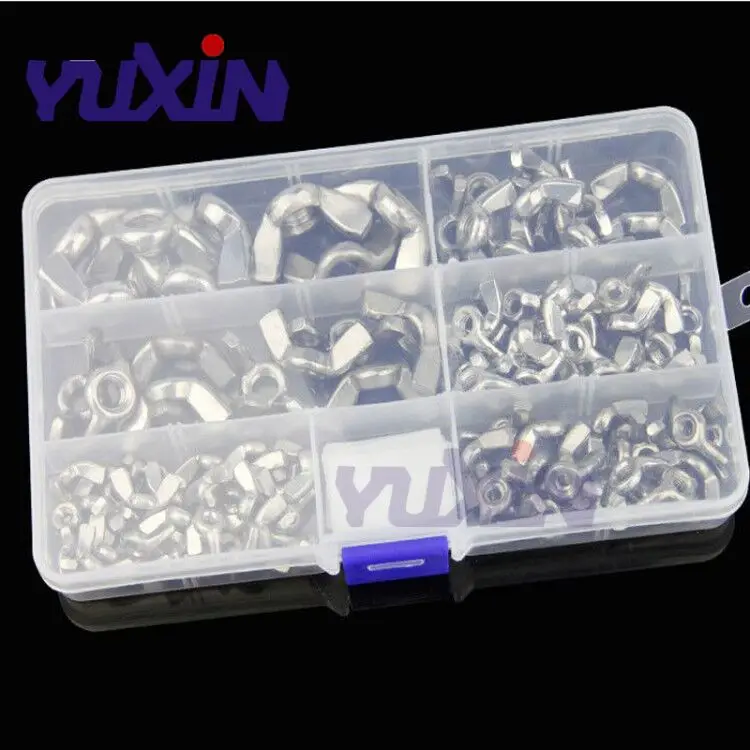 Набор гаек DIN315 из углеродистой стали/нержавеющей стали 304 набор для затягивания