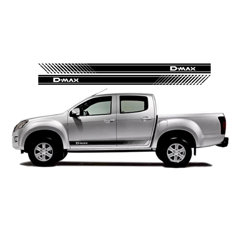 2 шт. наклейка на дверь с градиентом боковая графика для 2016 ISUZU DMAX Beast PICKUP|Наклейки