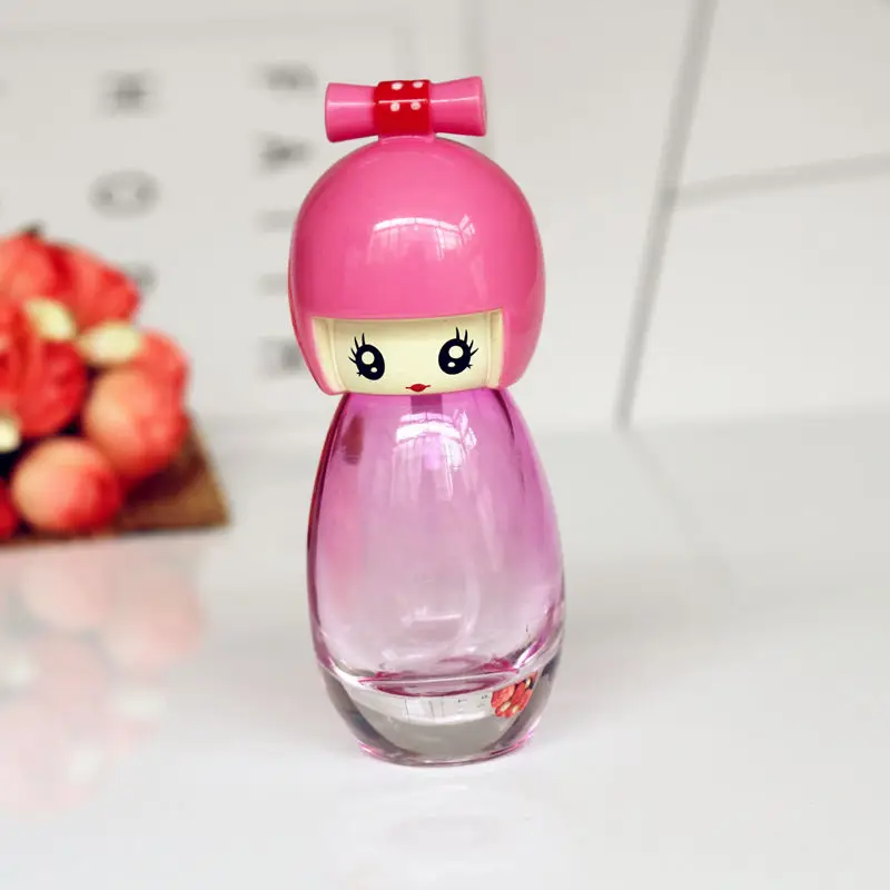 5pcs/lot 20ml Empty Glass Perfume Bottle Doll Design Cute Girls Atomizer Cosmetic Refillable Travel Spray Bottles | Красота и