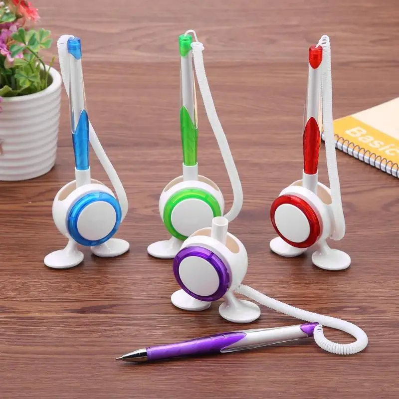 

Creative Elastic Rope Ballpoint Pen Fixed Bank Desktop Signature Pens School Office Stationery Supplies Party Favors Pen
