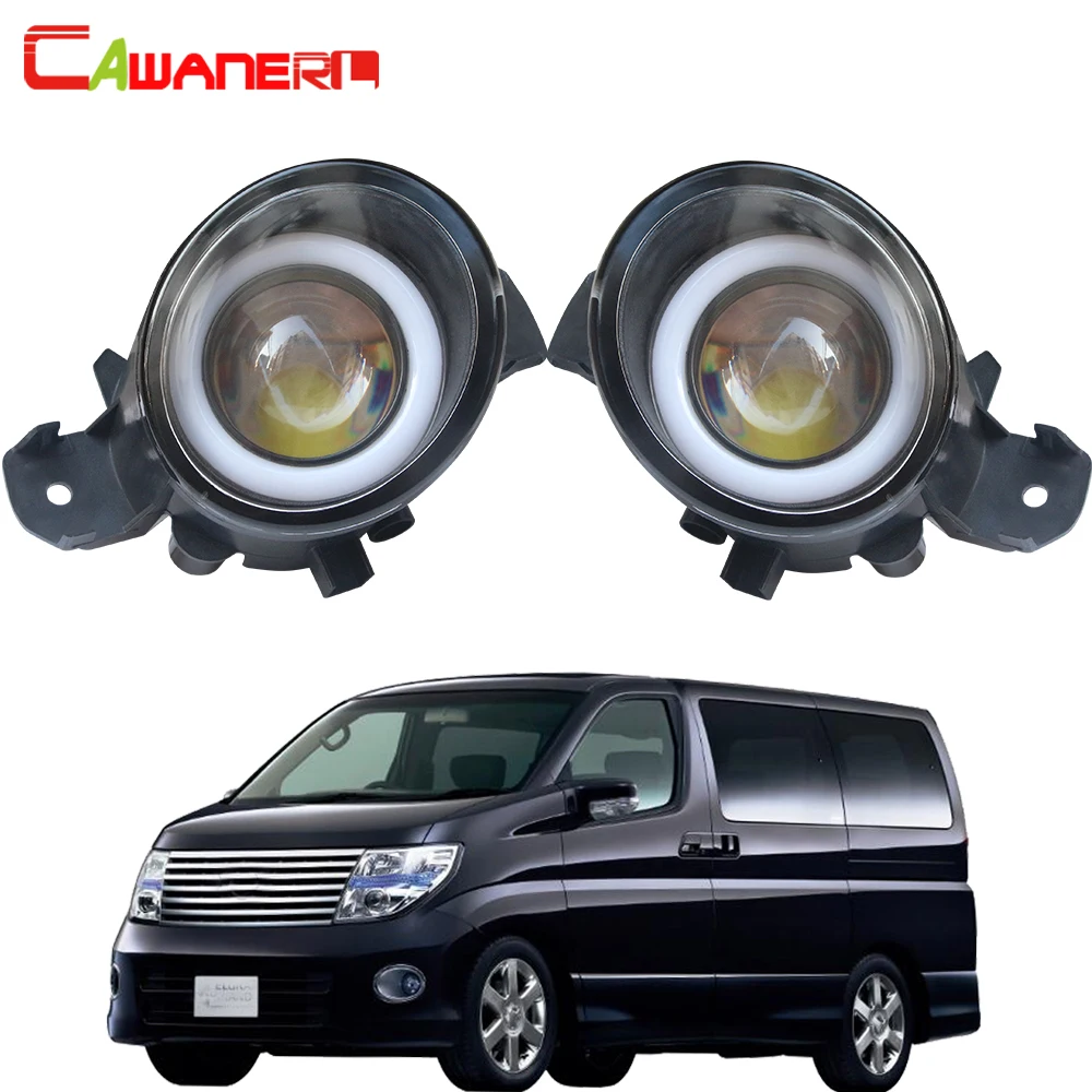 Cawanerl для nissan elgrand 2002 автомобильный H11 Светодиодный противотуманный фонарь Angel Eye DRL Дневной ходовой свет 30 Вт 3000лм белый 12 В 2 шт