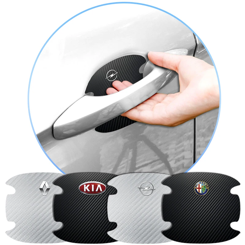 4 шт. защитная пленка на дверную ручку автомобиля Наклейка для Toyota Corolla Yaris Rav4 Avensis