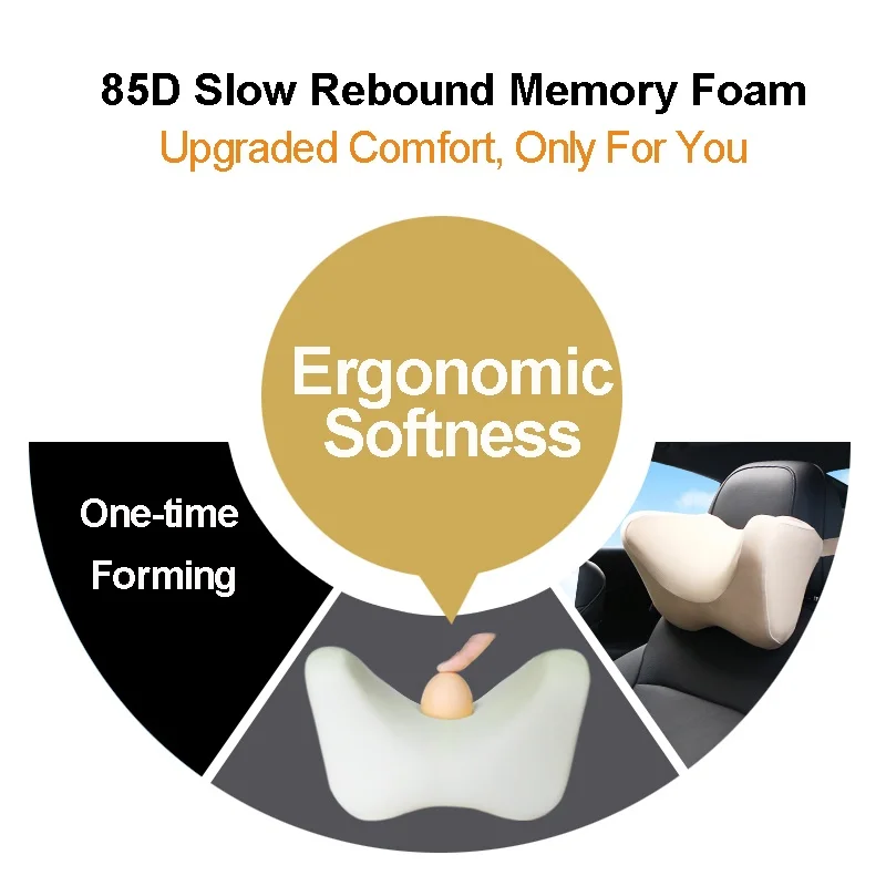 

Sleep Headrest Neck Protection Car Pillow Memory Cotton Pillow Car Seat Supplies Car Neck Protection
