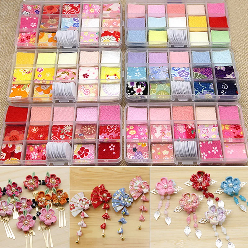 1 коробка 3 см японского Стиль набойки Волоконный текстильный лист для материал