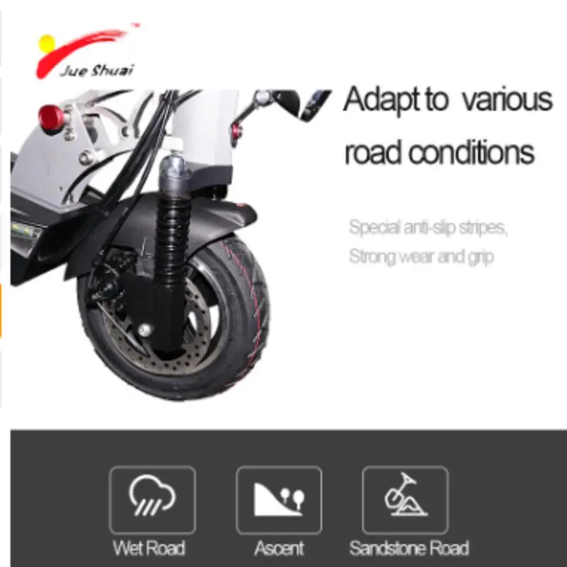 500 Вт 48 км/ч Электрический скутер 100 км дальнее расстояние 10 дюймов ЖК дисплей