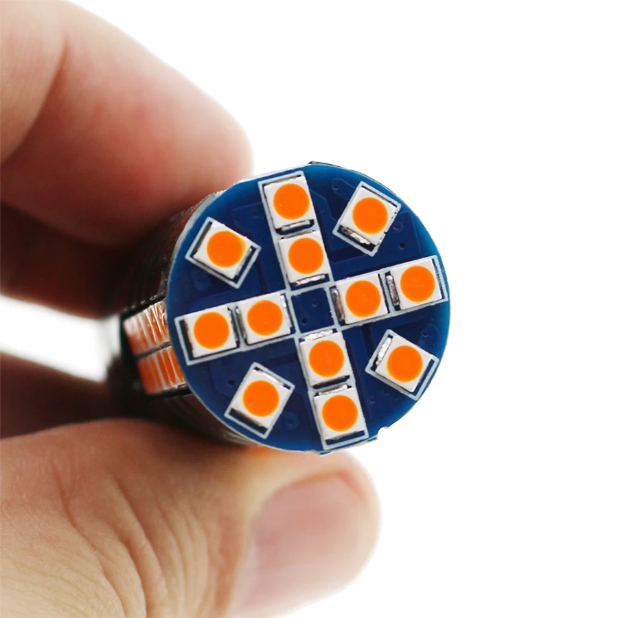 HYZHAUTO 2 светодиодный т. T20 Светодиодные Лампы Canbus без ошибок 3030 60SMD W21W светильник