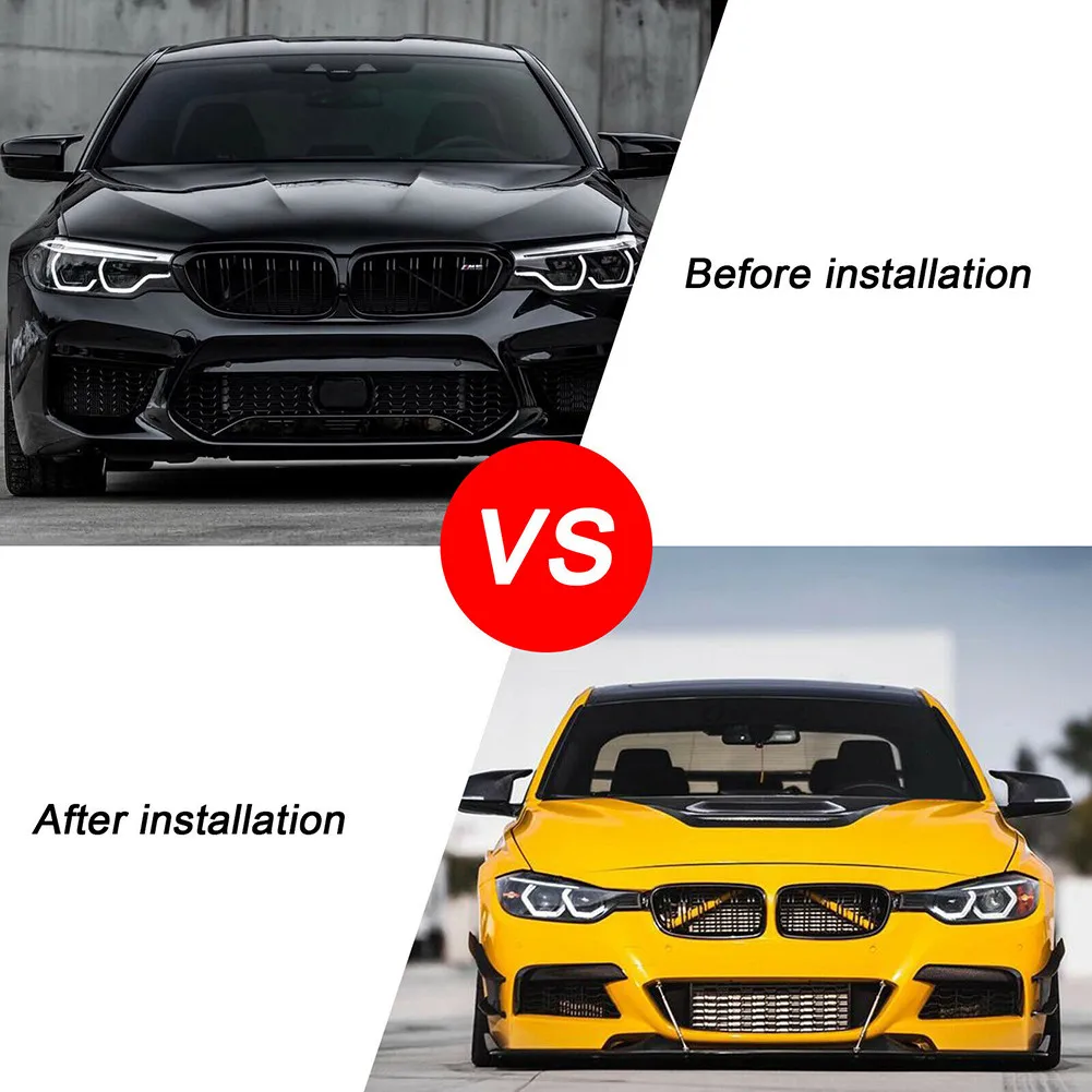 

For BMW 1 2 3 4 Series Grille Trim Strips Front Pipe Red Replacement ABS