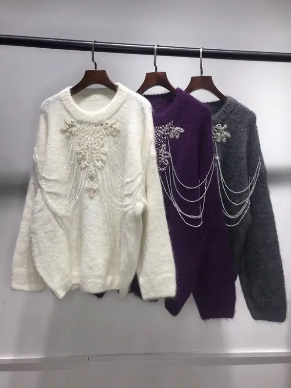 

Sweaters XK12776 Fashion 2021 Runway Luxury famous Brand European Design party style women's Clothing