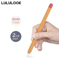lululook silicone case for apple pencil 2 compatible tablet touch pen stylus for ipad soft protective sleeve ultra thin cover