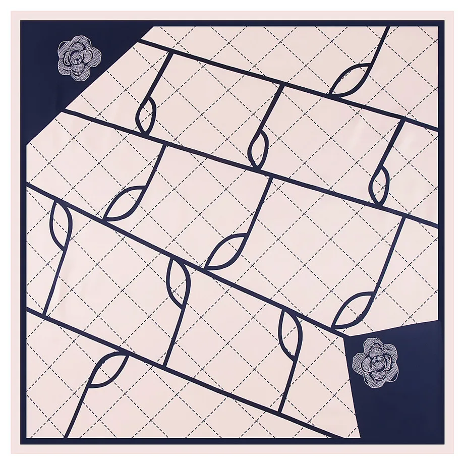 100 см зимний шарф женский роскошный брендовый розовый квадратный новый дизайн