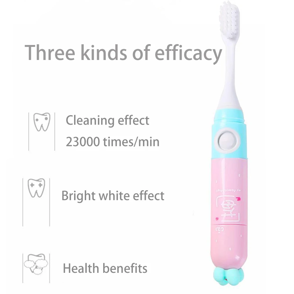 Электрическая креативная зубная щетка для взрослых и детей портативная