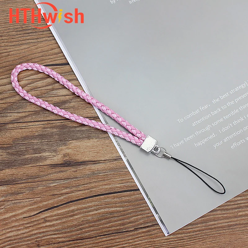 

Woven Leather Mobile Phone Lanyard Star Shape Woven Bracelet Short Keychain Rope ID Lanyard Key Phone Straps