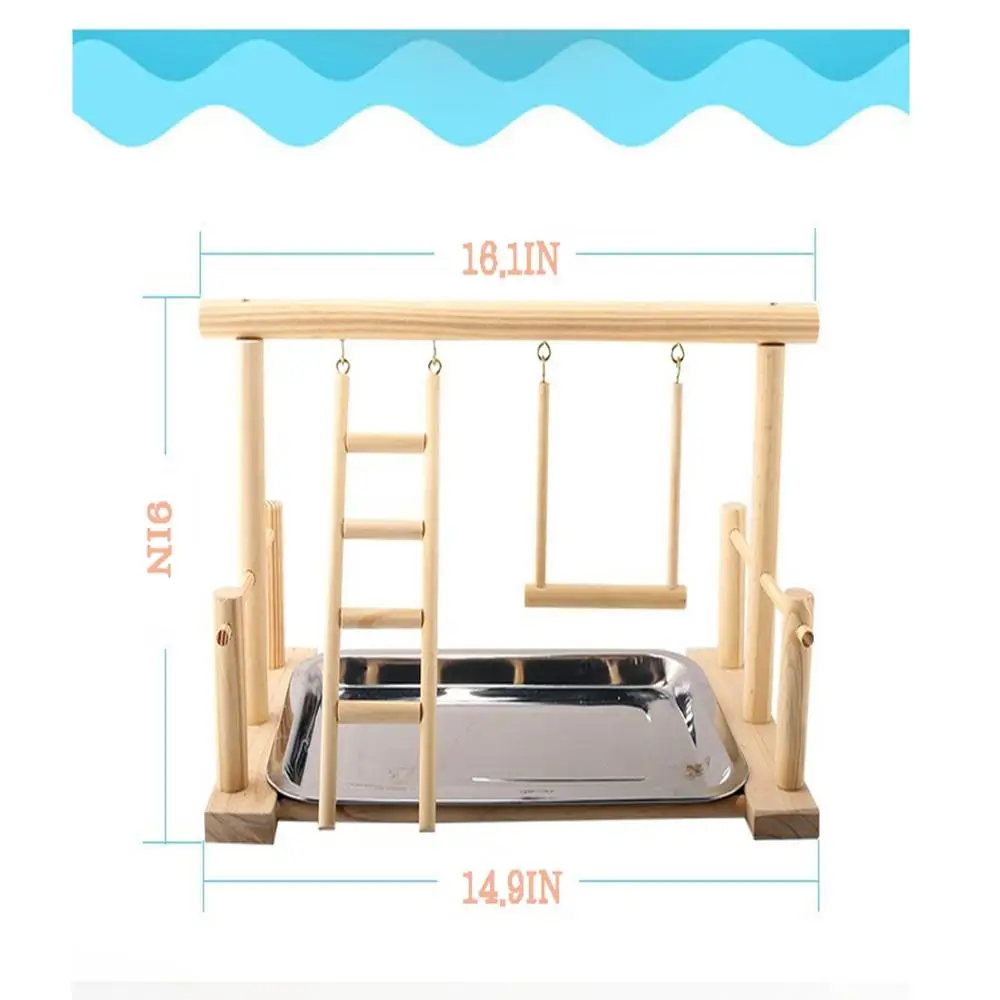Детская игровая подставка для птиц площадка кокатила деревянный окунь