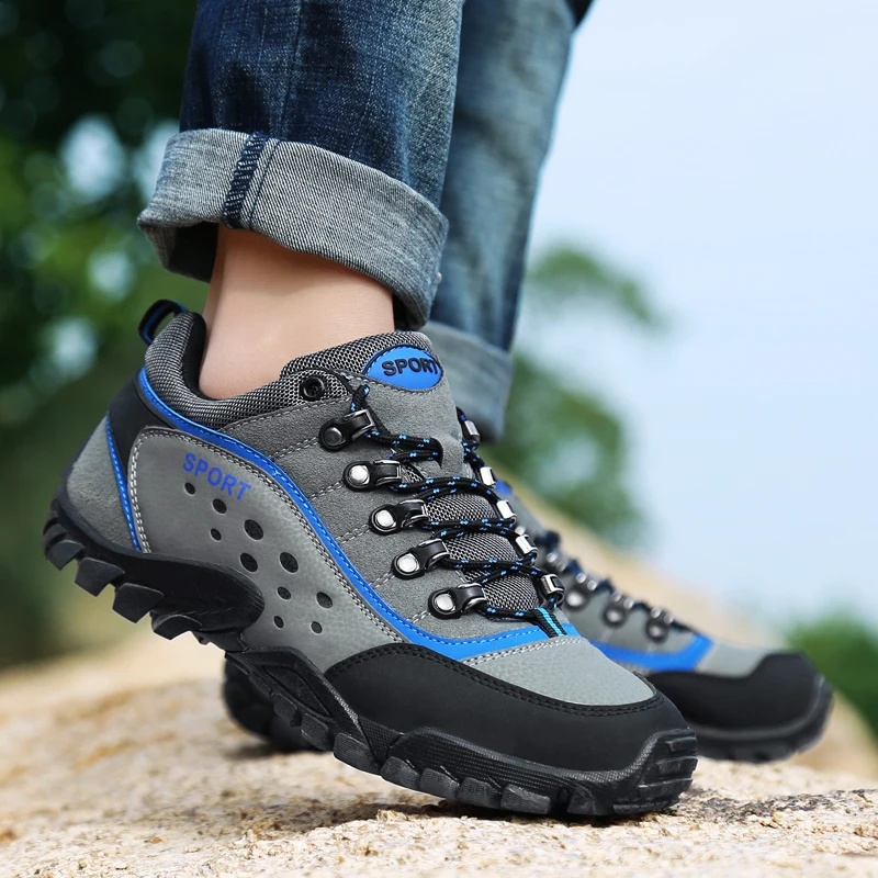 Outdoor Waterproof Trekking Shoes Man Non-slip Wear-resistant Hiking Shoes Male Mountain Climbing Shoes Men zapatillas hombre