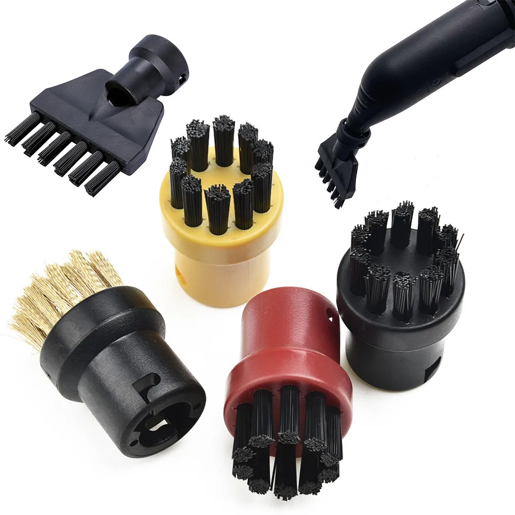 

Home Cleaning Flat Brush Round Brushes Kit For Karcher SG-42 / SG-44 / SC1 SC2 SC3 SC4 SC5 CTK10 CTK20 Gaps Clean Crevice Tool